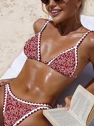 Athena Bikini - Pattern Red